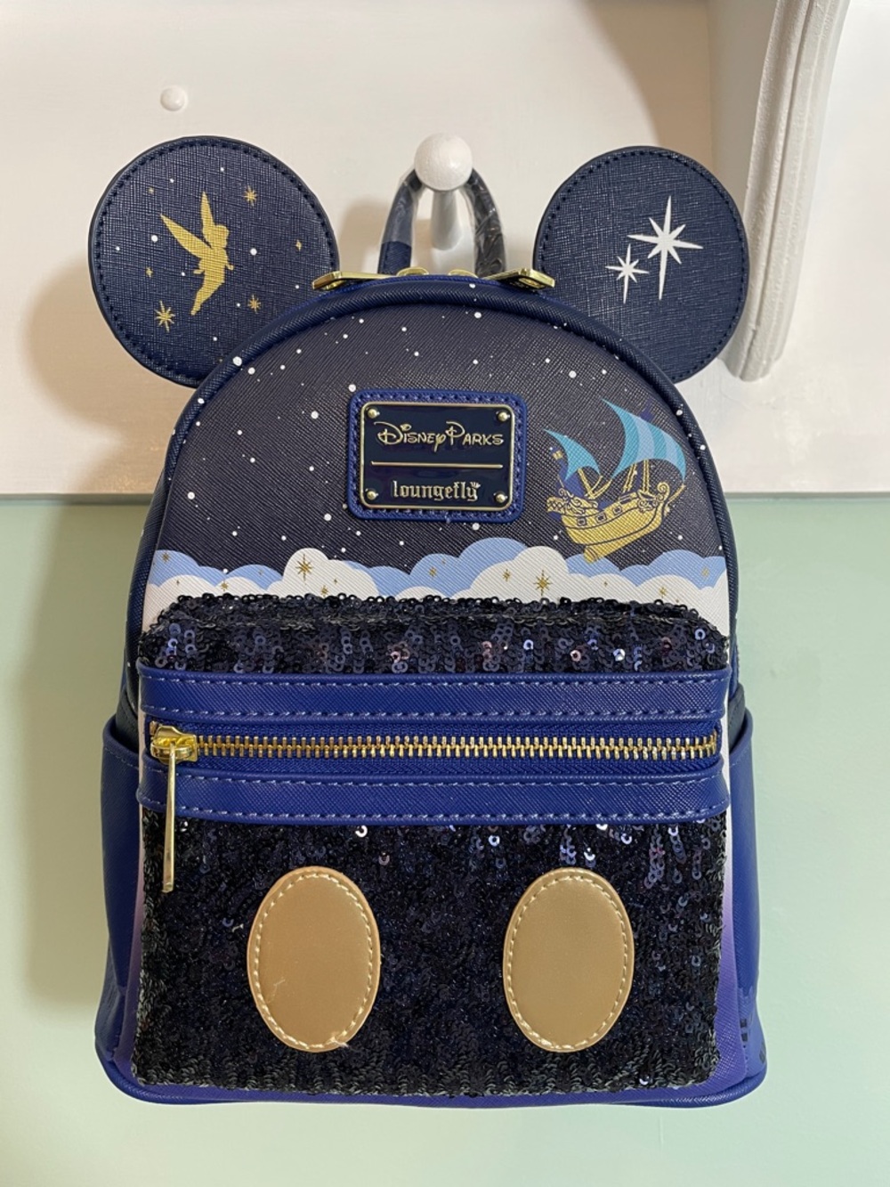 Disney Loungefly Mickey Mouse Main Attraction Backpack NWT Peter Pan’s Flight